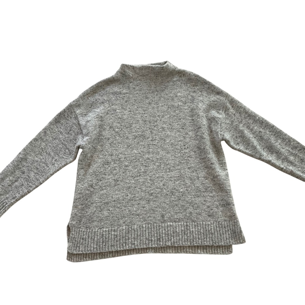 Well Worn Mock Neck Long Sleeve Sweater‎ Light Heather Grey Size L